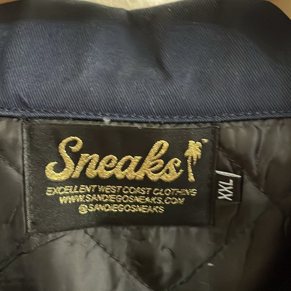 SNEAKS Men's Full Zip Insulated Tour Work Jacket Size 2XL Navy - Picture 6 of 11